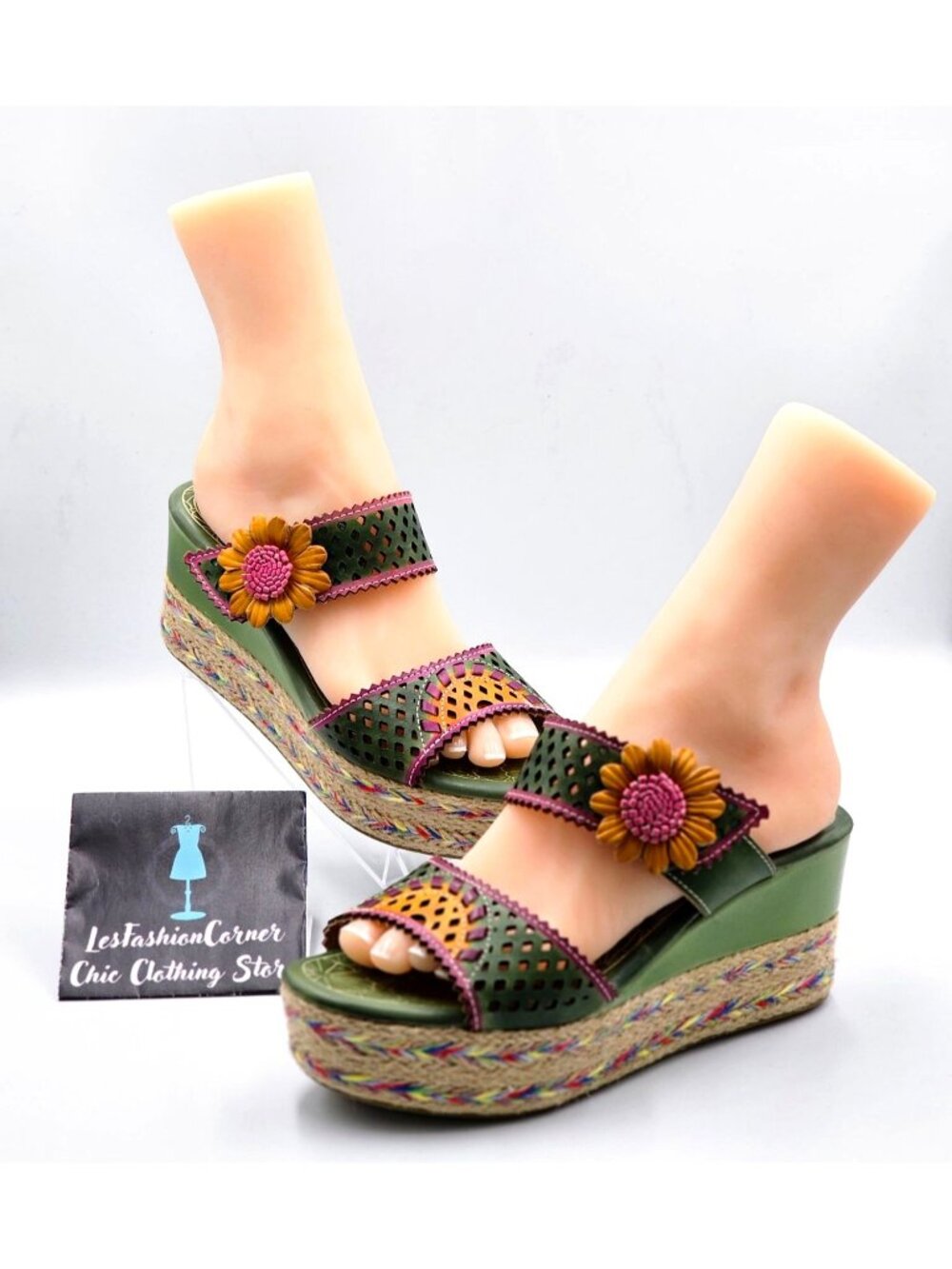 Spring Step L'ARTISTE Women Virgie Floral Platform Sandals Size 10.5 2229 - Picture 6 of 16